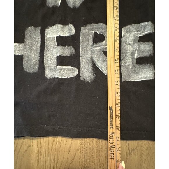 Timeless Black Size Large Spell Out Utopia Is Here Noir Cut Off Tank USA - Picture 5 of 7